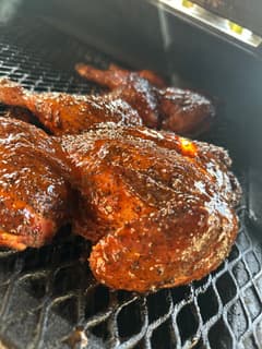 Smoke Half Chicken